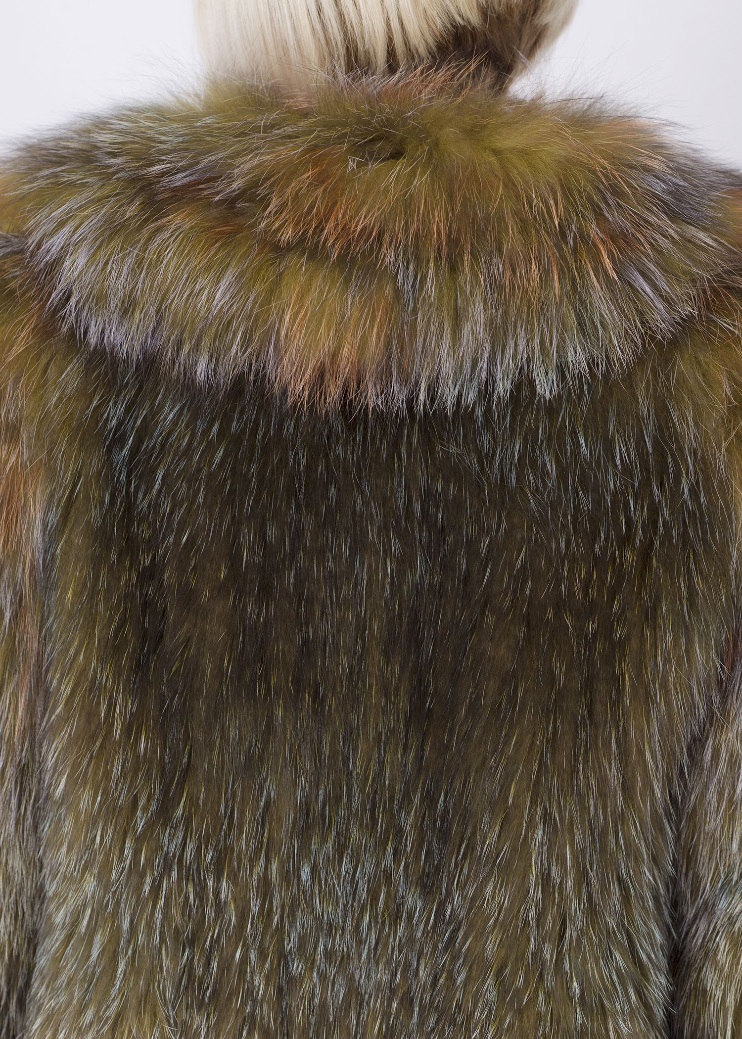Кофта женская из меха лисы FOX-001-G фото №1